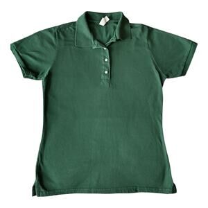 Women's Jerzees Green Polo, Medium